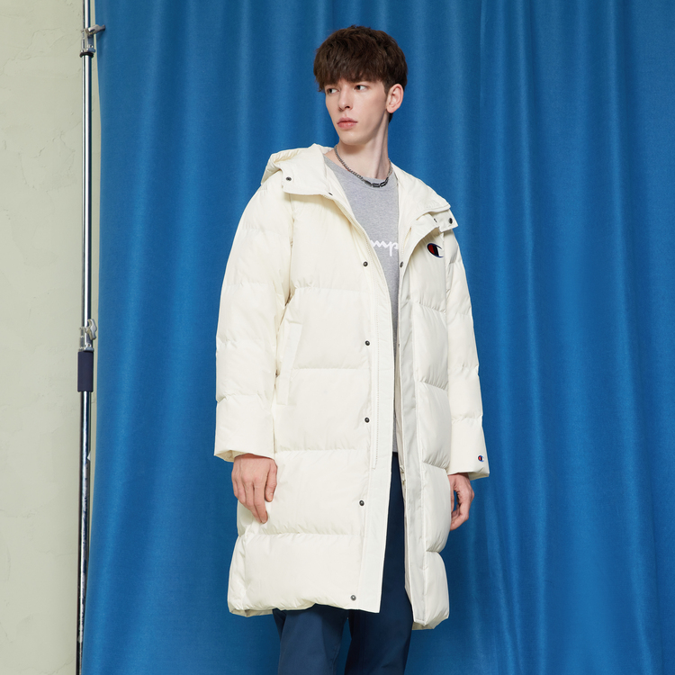 Details for チャンピオン FW22 USライフ 無地ロゴパターンフーディー ダウンジャケット 男女兼用 ルーズフィット UU-WDJ02