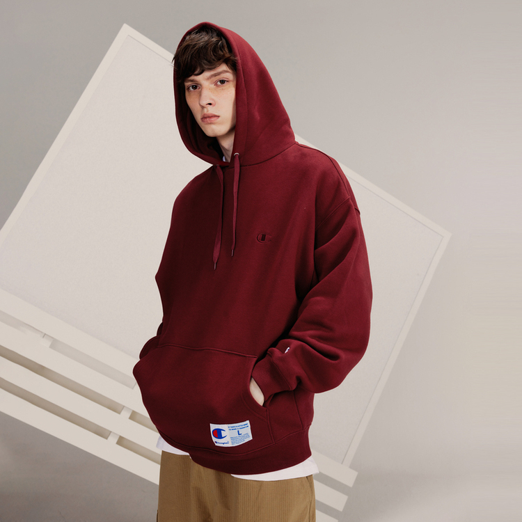 Details for Champion FW23 日式男女刺繡C標Logo行動風格抓毛連帽衫 C3-Y135