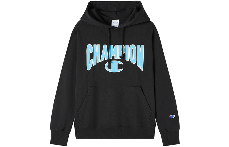 Champion FW23 Basic Pullover Sweatshirt Colorblock Logo Print Unisex Japan Edition C3-Y120