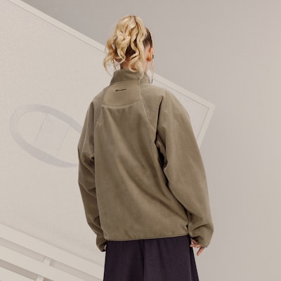 Champion FW23 Jaket Fleece Half-Zip Hitam Unisex Edisi Jepang Casual C3-Y022 Purchase Champion FW23 Jaket Fleece Half-Zip Hitam Unisex Edisi Jepang Casual C3-Y022