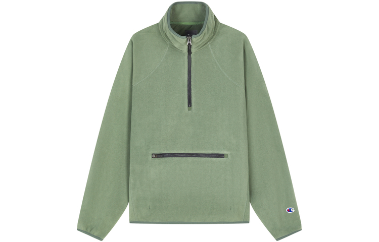 Sizing Champion FW23 Jaket Fleece Half-Zip Hitam Unisex Edisi Jepang Casual C3-Y022