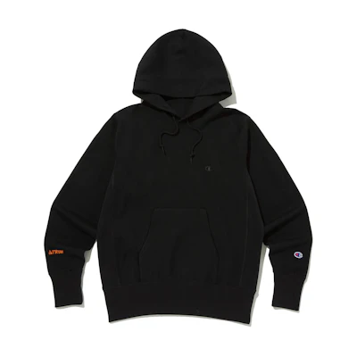 Champion FW23 Black Unisex Solid Color Pullover Hoodie CKTS3F540BK