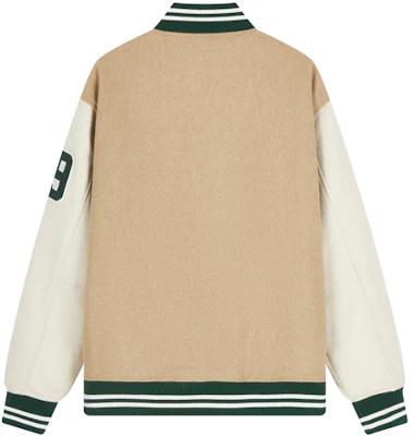 Champion FW23 Campus Collection Thick Patchwork Varsity Baseball Jacket Unisex C3-Y606 Lookbook Champion FW23 Campus Collection Thick Patchwork Varsity Baseball Jacket Unisex C3-Y606