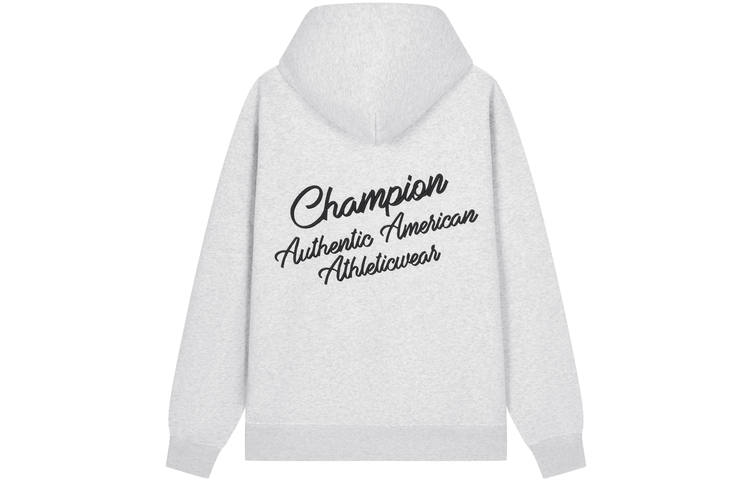 Champion FW23 Campus Logo Hoodie - Fleece, Embroidered Unisex Pullover C3-Y101