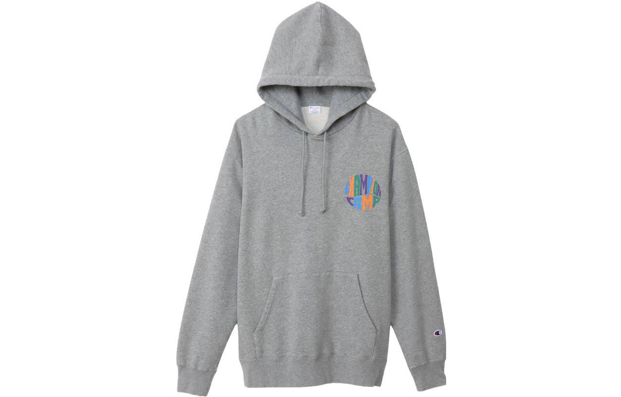 Champion FW23 Campus Printed Logo Fleece Sweatshirt Unisex Japan Edition C3-X102