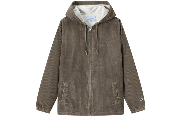Champion FW23 Campus Washed Corduroy Hoodie Jacket Unisex Japan Edition C3-Y603