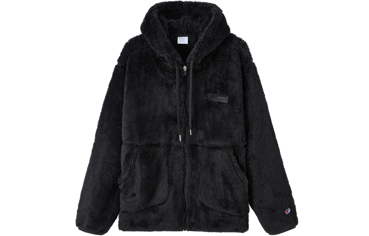 Champion FW23 Fleece Lined Hoodie Jacket - Unisex Minimalist Design (Japan Edition) C3-Y615