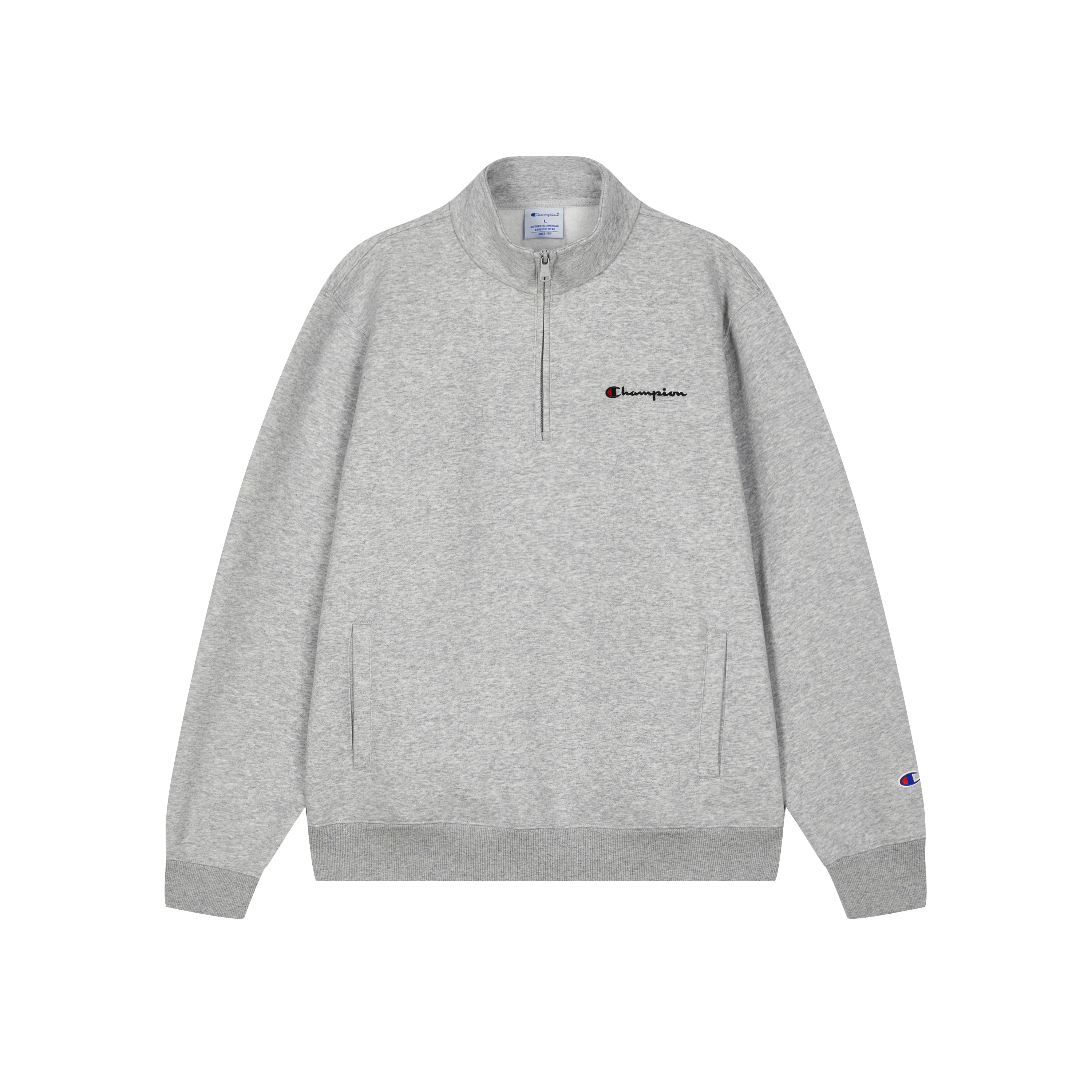Champion FW23 Legacy Half-Zip Fleece Pullover Sweatshirt Embroidered Logo Unisex EM-YSW20