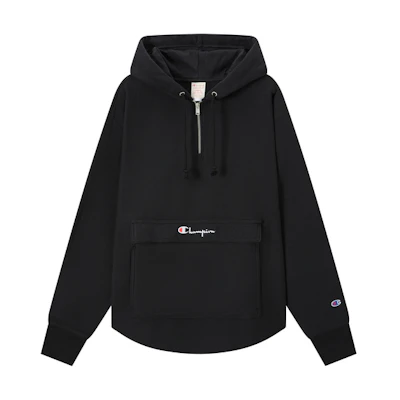 Champion FW23 Rochester Fleece Logo Embroidered Half-Zip Hoodie Unisex UM-YSW15