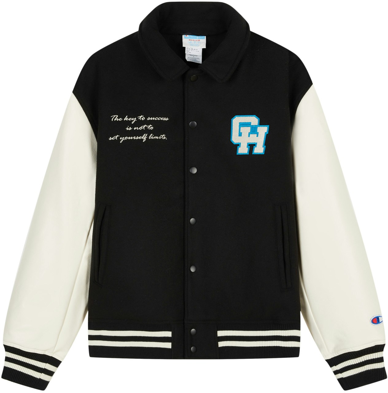 champion-fw-23-unisex-colorblock-letter-patchwork-baseball-puffer-jacket-um-ydj-05