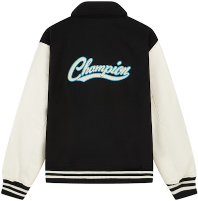 Champion 2023秋冬男女拼色字母补丁棒球羽绒夹克. UM-YDJ05 Lookbook Champion 2023秋冬男女拼色字母补丁棒球羽绒夹克. UM-YDJ05