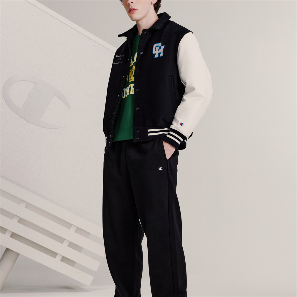 Purchase Champion 2023秋冬男女拼色字母补丁棒球羽绒夹克. UM-YDJ05