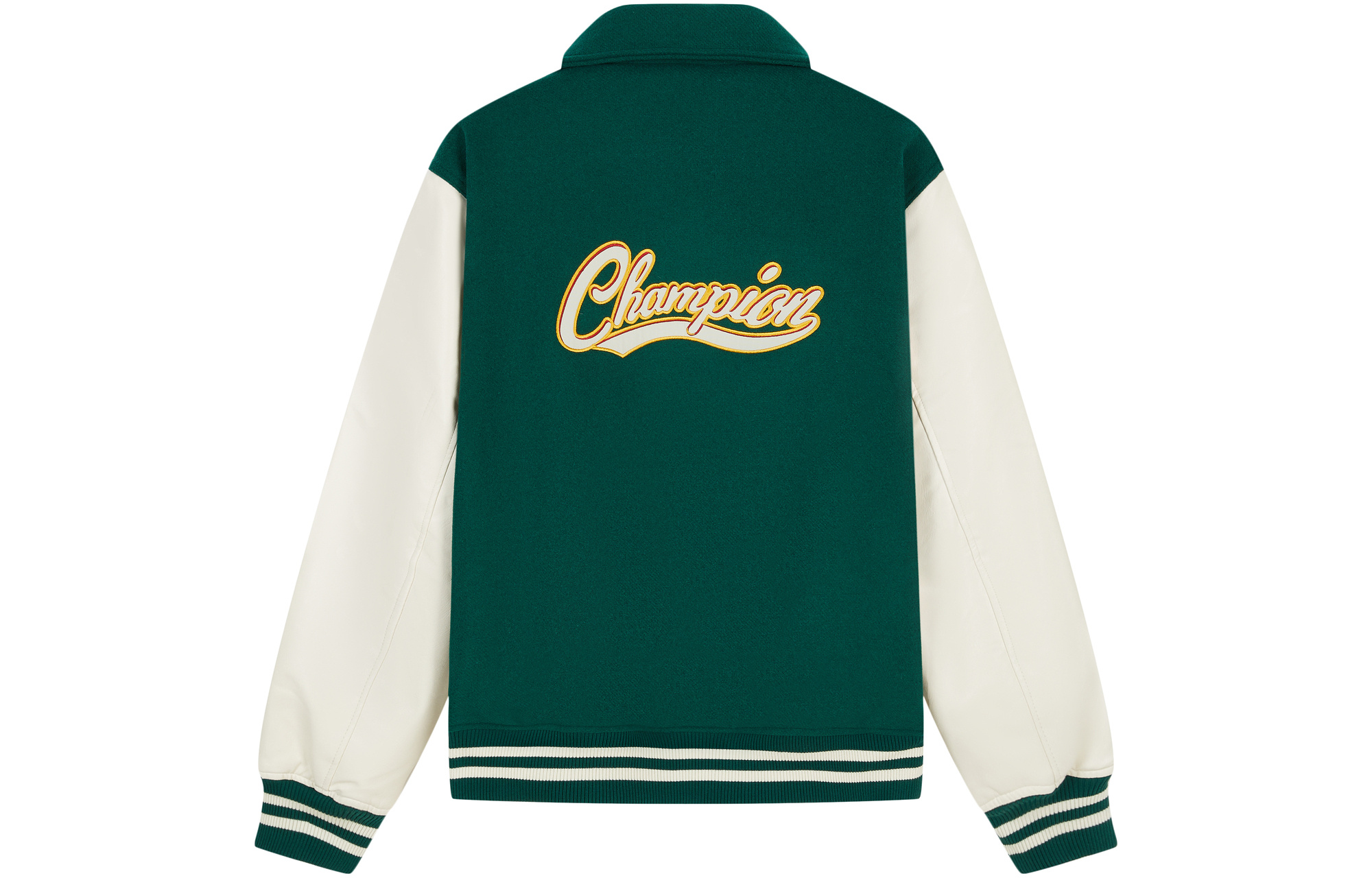 Cheap Champion 2023秋冬男女拼色字母补丁棒球羽绒夹克. UM-YDJ05