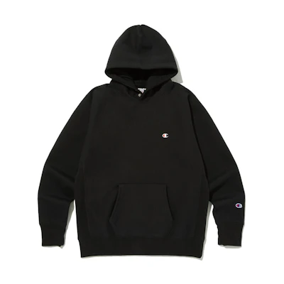 Champion FW23 Windproof Solid Black Hoodie Unisex CKTS3F541BK