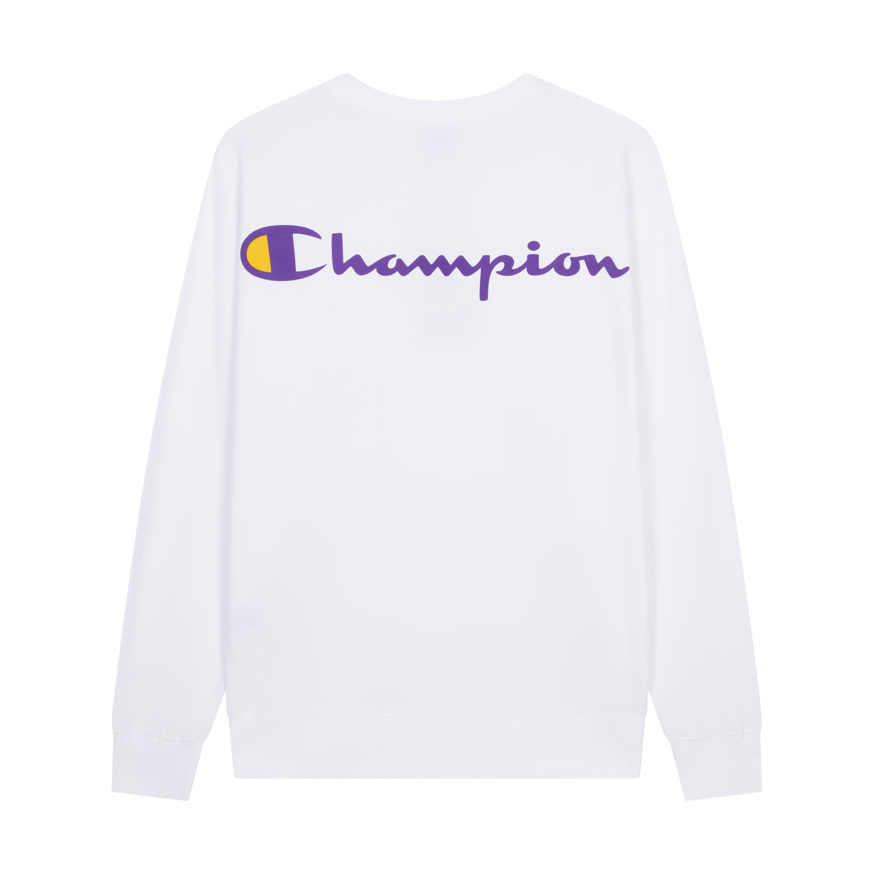 Champion FW24 Basic Crewneck Sweatshirt with Back Logo & Contrast C-Logo - Unisex U4CSWJM046