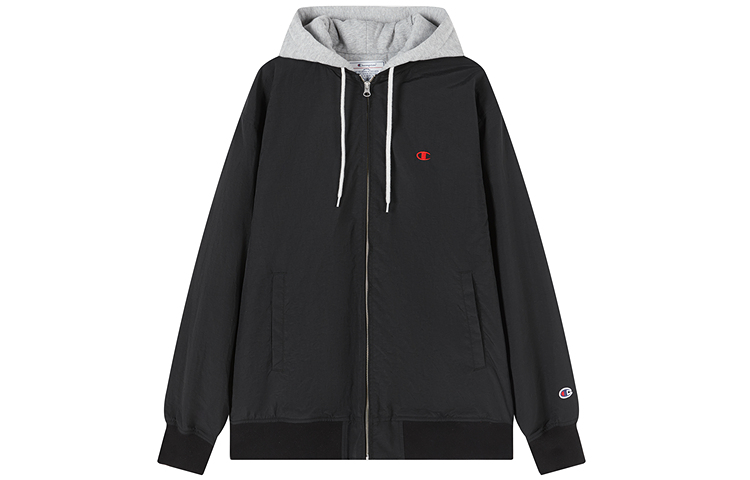 Champion FW24 Casual Colorblock Logo Hoodie Jacket Japanese Unisex Style U4COTJM010-E