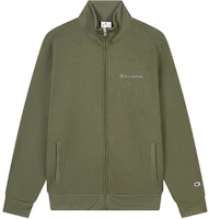 Champion FW24 Embroidered Logo Stand Collar Basic Zip-Up Jacket - Unisex Casual Wear U4CSWEM020 Champion FW24 Embroidered Logo Stand Collar Basic Zip-Up Jacket - Unisex Casual Wear U4CSWEM020