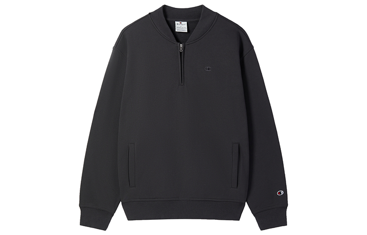 Champion FW24 Embroidered Small C-Logo Half-Zip Pullover Sweatshirt Unisex U4CSWEM018