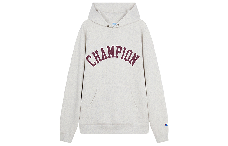 Champion FW24 Japan SMU 2 Letter Patchwork Raglan Sleeve Hoodie Unisex Casual U4CSWSM087-1