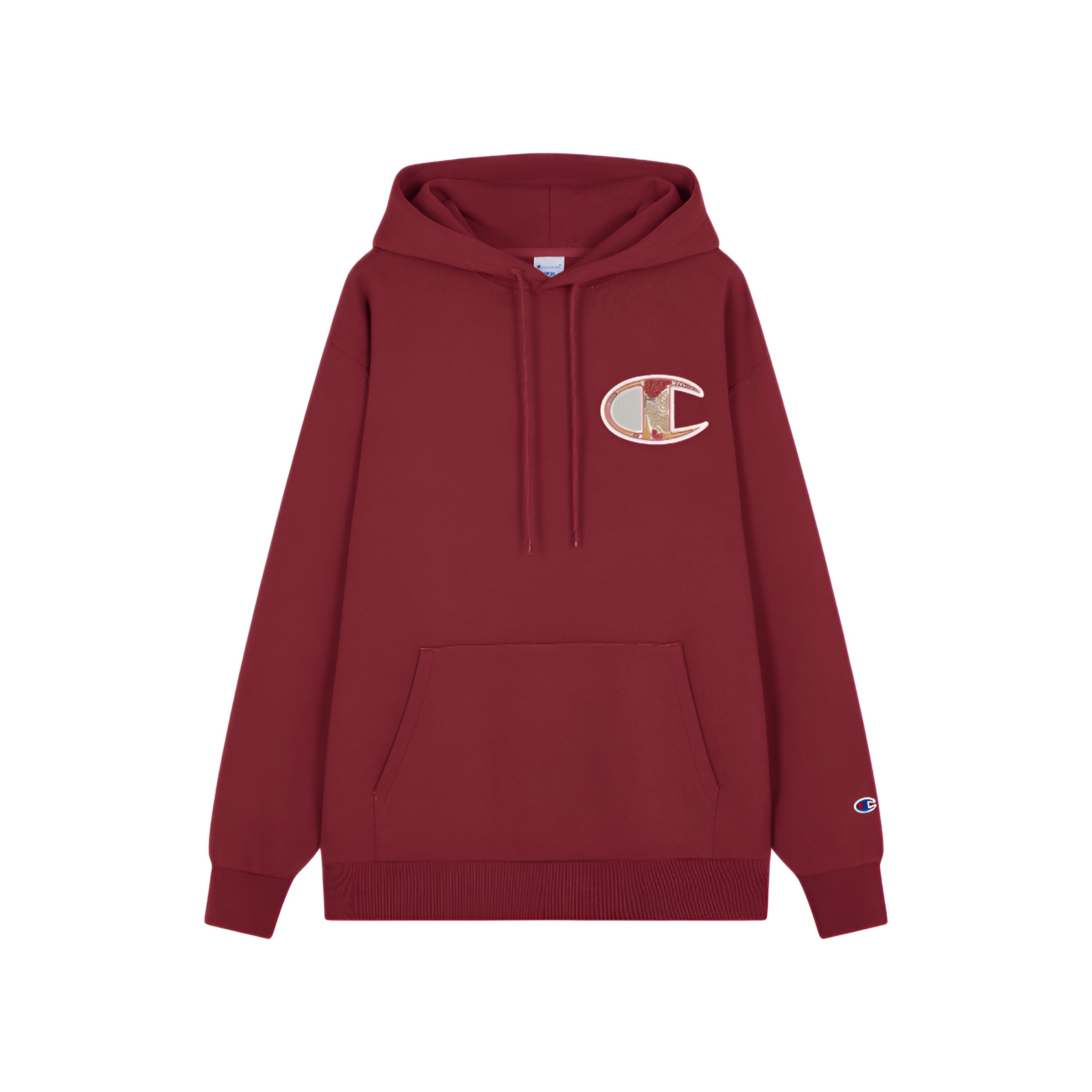 Champion FW24 Japan SMU Logo Hoodie - Retro C-Logo Fleece Pullover Unisex U4CSWSM039