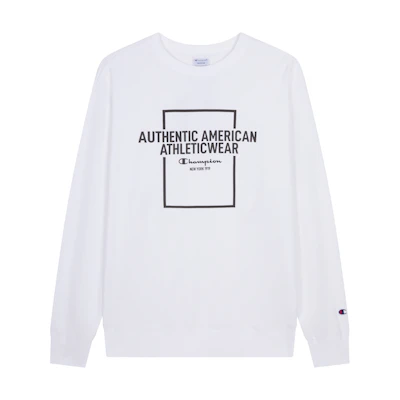 Champion FW24 Logo Print Crewneck Sweatshirt Japanese Version Unisex Casual Trendsetter U4CSWJM044