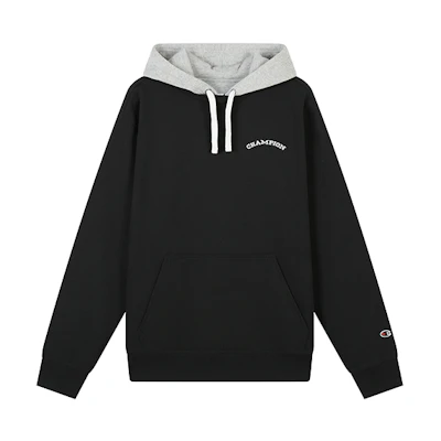 Champion FW24 OG Sport Embroidered Logo Patchwork Fleece Hoodie Unisex U4CSWUM089