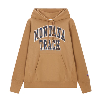 Champion FW24 Reverse Weave Hoodie Brown - Cozy, Stylish, Unisex with Logo Print U4CSWJM060