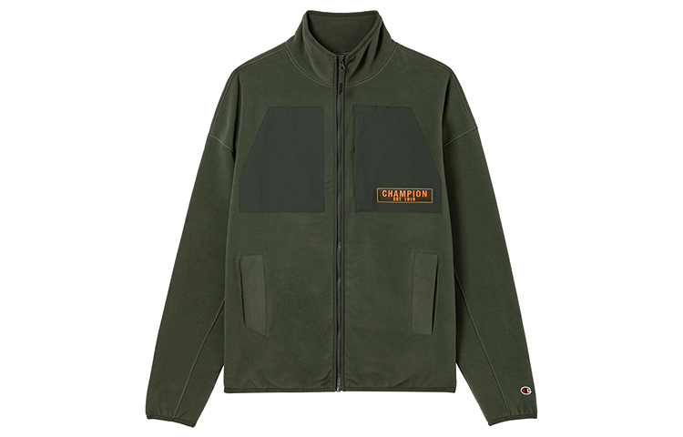 Champion FW24 Surplus Utility Fleece Jacket Embroidered Logo Unisex Casual Style U4COTUM023