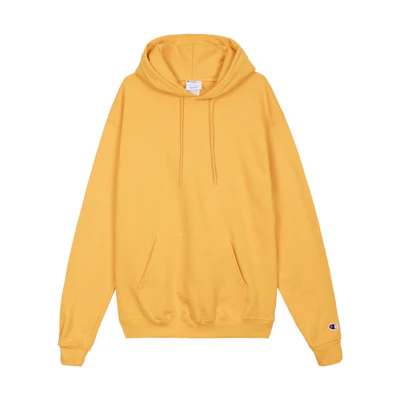 Champion Gold Hoodie with Single Cuff Logo, Fleece Lined, Unisex Couple Style S700-4