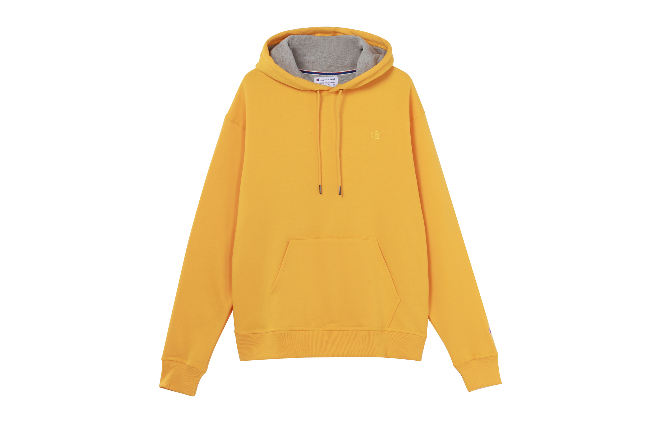 Champion Gold Pullover Sweatshirt with Dual Logo, Unisex, Fleece-Lined S0889-407D55-MLV