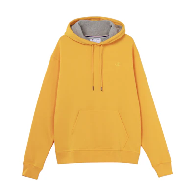 Champion Gold Pullover Sweatshirt with Dual Logo, Unisex, Fleece-Lined S0889-407D55-MLV