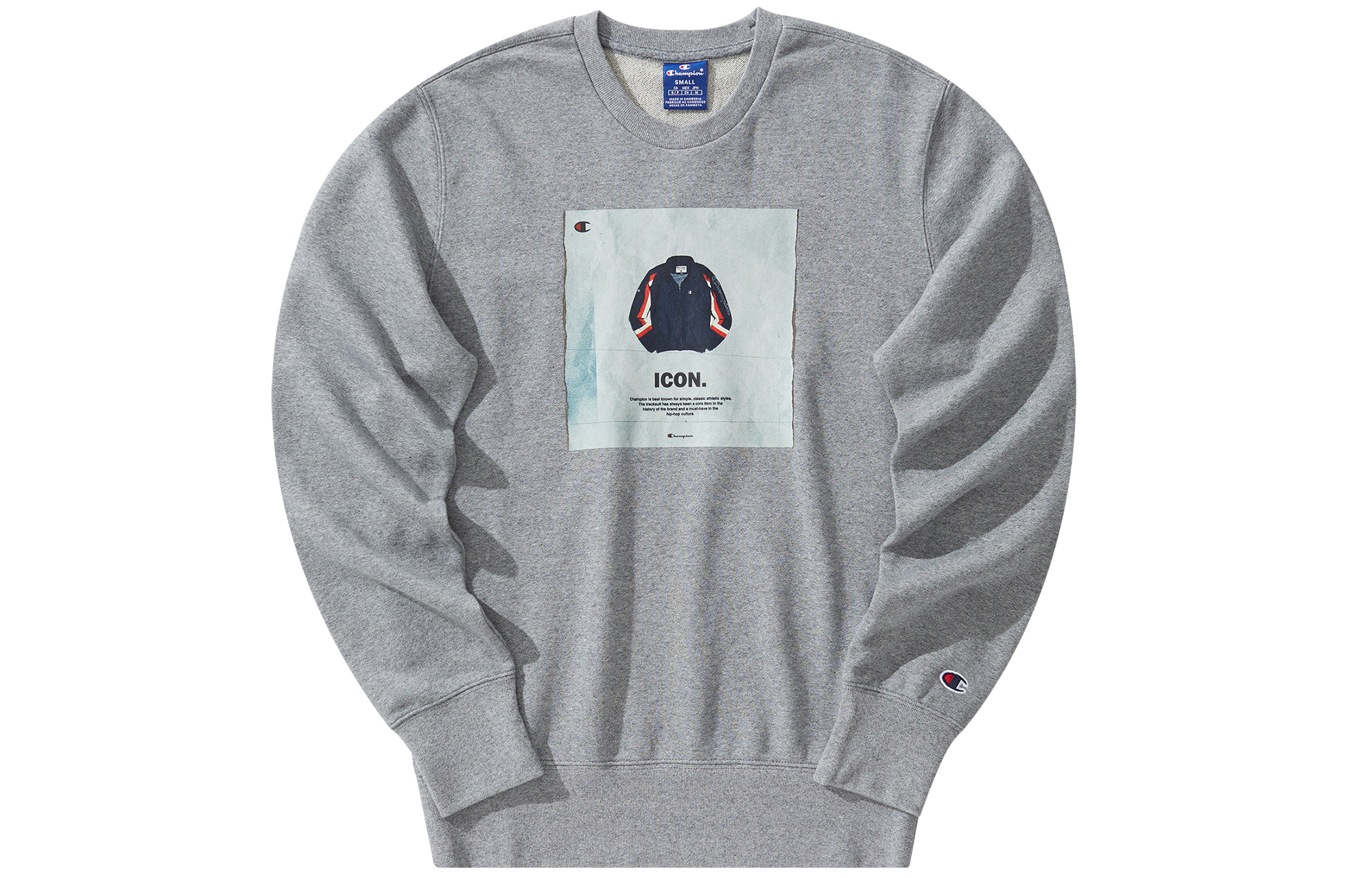 Champion Graphic Crewneck Printed Long Sleeve Sweatshirt Unisex Couples Style EM-USW40