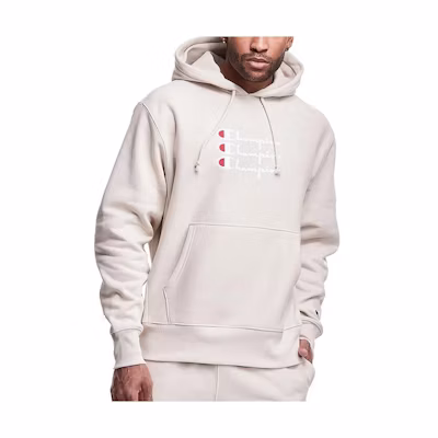 Champion Graphic Print Hoodie with Drawstring Kangaroo Pocket - Off White S2974-590103-VRC