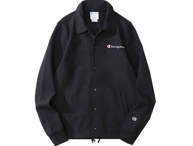champion-grass-script-embroidered-thick-coach-jacket-unisex-black-us-version-v5843-550723-003