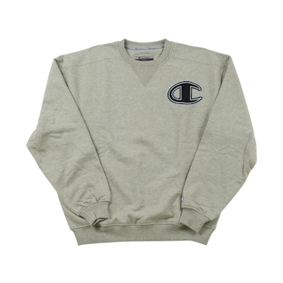 Champion Grey White Logo Print Long Sleeve Sweatshirt S2210407S74-806