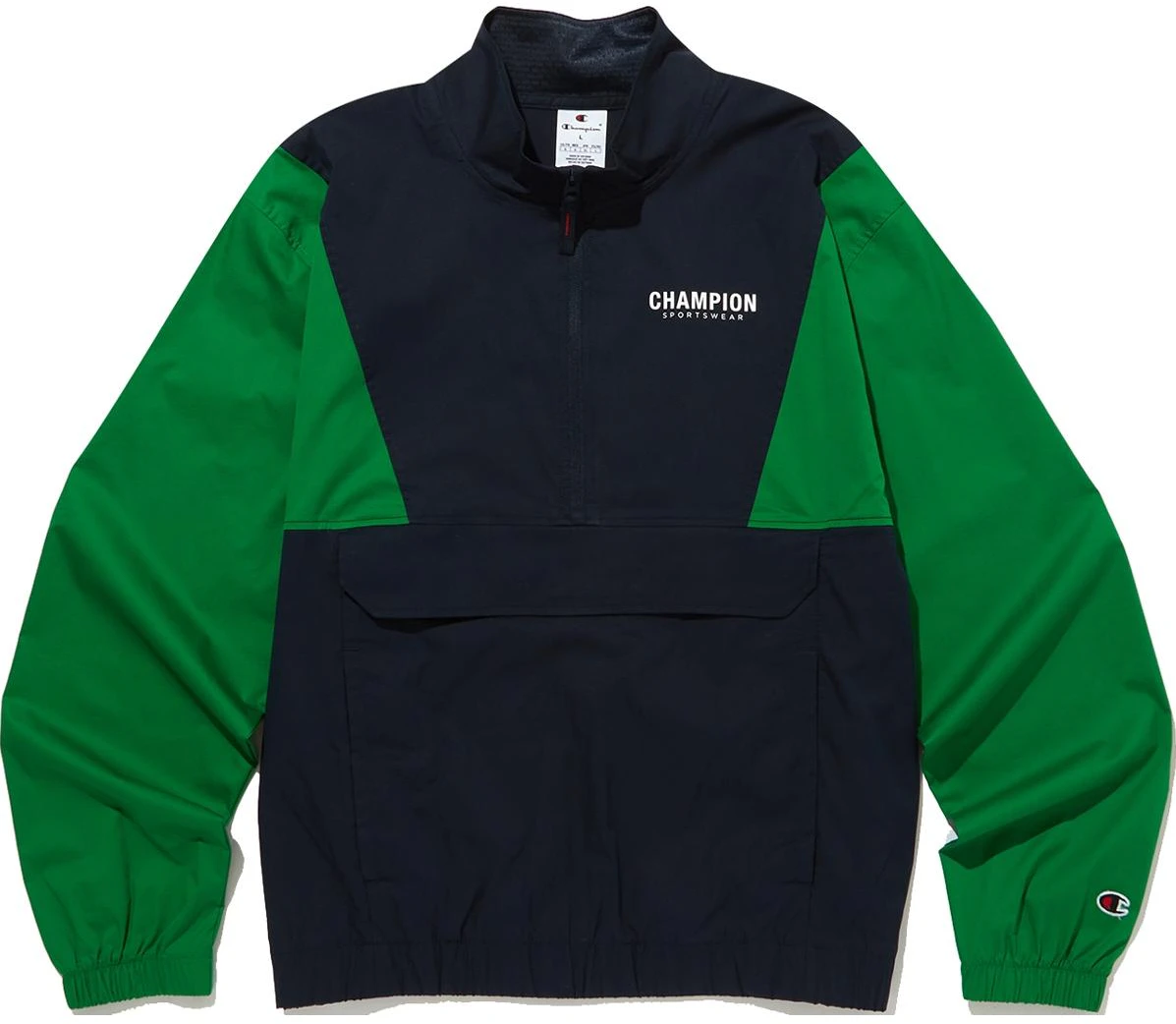 champion-half-zip-adjustable-hem-sweatshirt-navy-blue-unisex-ckja-4-f111-n2