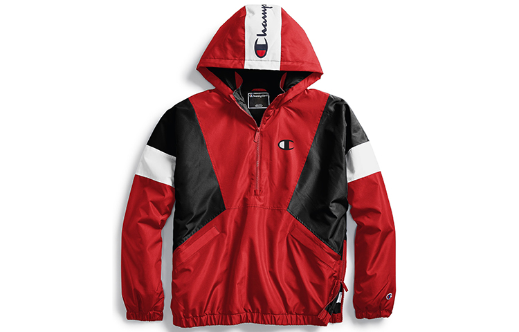 Champion Half-Zip Colorblock Jacket Unisex Red (US Version) V4521-550204-143