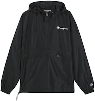 Champion Half-Zip Embroidered Logo Loose Waterproof Windbreaker Jacket Unisex V1012-549369-003 Champion Half-Zip Embroidered Logo Loose Waterproof Windbreaker Jacket Unisex V1012-549369-003