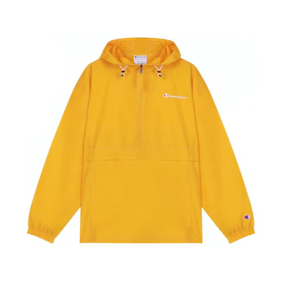 Champion Half-Zip Embroidered Script Logo Jacket Unisex Yellow V1012-549369-MLV