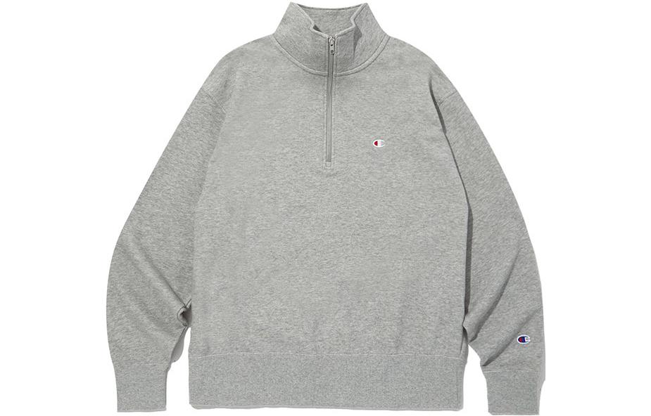 Champion Half-Zip Stand Collar Sweatshirt Grey CKTS3F305G2