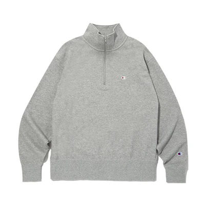Champion Half-Zip Stand Collar Sweatshirt Grey CKTS3F305G2
