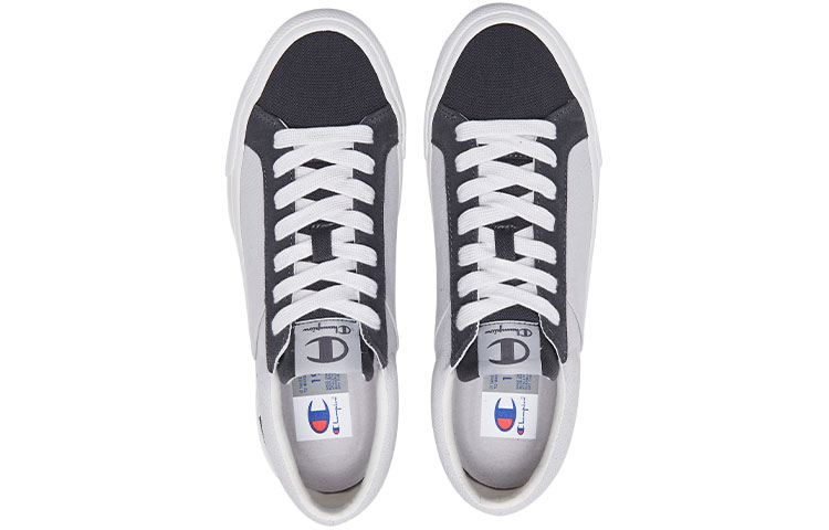 Lookbook Champion Heritage Suede Low 'Logo Sulaman Blok Warna - Kelabu Lunar' U2BFCTM04P1