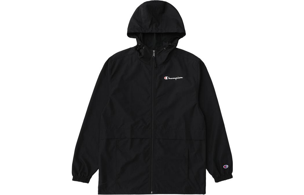 Champion Hooded Zip-Up Jacket with Logo Print Long Sleeve CHA-V1015