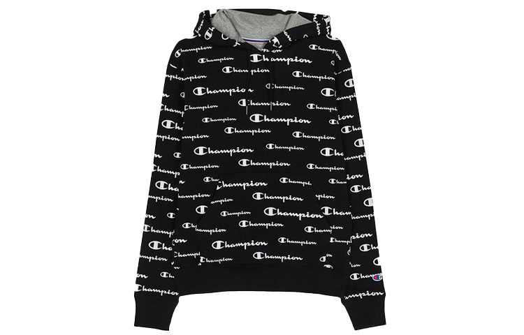 Champion Horizontal Script Logo Print Fleece Pullover Sweatshirt Unisex US Edition S5735P