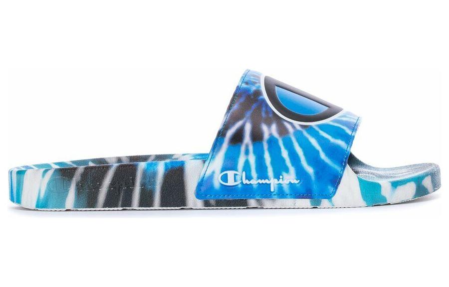 Order Champion IPO 拖鞋 '蓝黑扎染' CP101191M