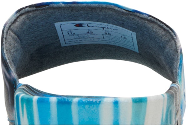 Champion IPO Slide 'Tie Dye - Blue Black' CP101191M Sizing Champion IPO Slide 'Tie Dye - Blue Black' CP101191M