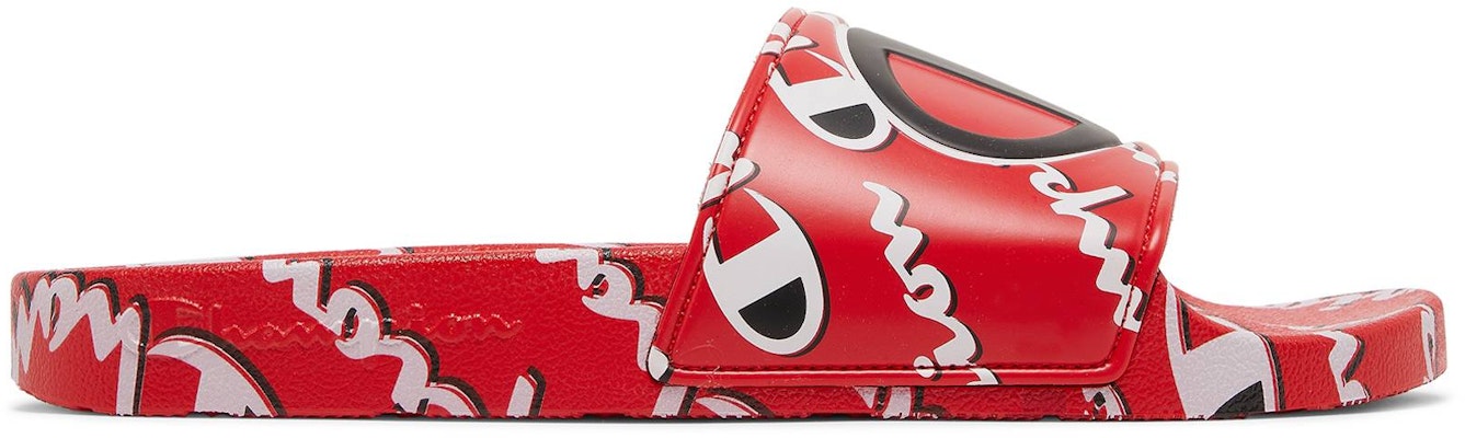 Champion IPO Slides 'Repeat Print - Scarlet' CP100572M Buy Champion IPO Slides 'Repeat Print - Scarlet' CP100572M