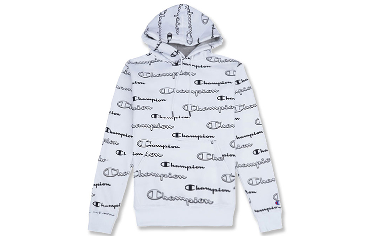 Champion Irregular Script Logo Print Fleece Hoodie Winter Edition (US Version) S5735P-ANQB
