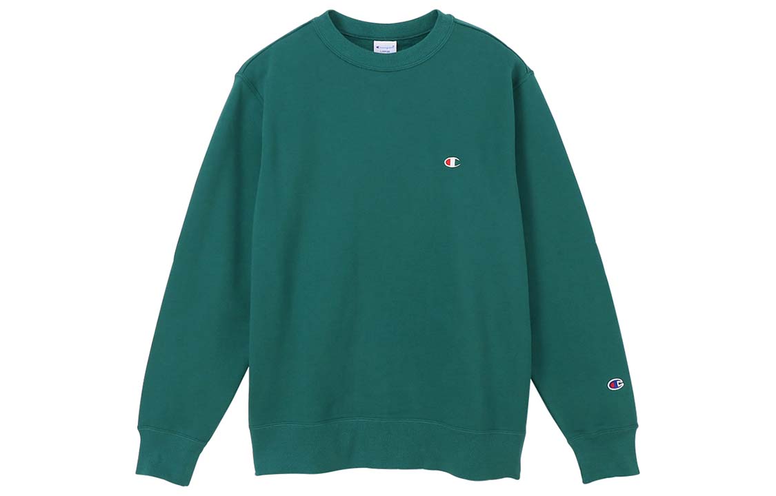 Champion Japan Edition Small Logo Crewneck Sweatshirt Unisex Moss Green C3-Q001-560