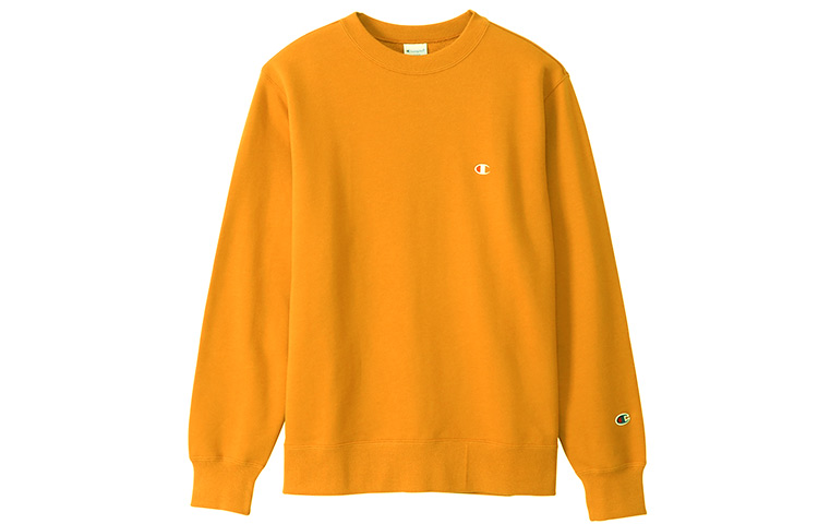 Champion Japan Hoodie Yellow Dual Logo Print Unisex Casual Streetwear C3-Q001-740